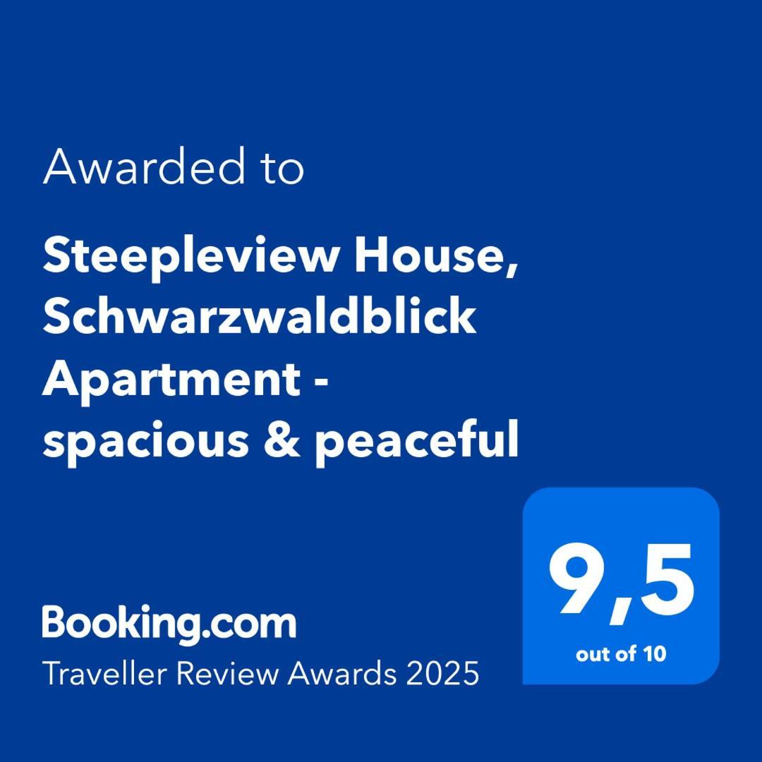 באד פטרסטאל-גריסבאך Steepleview House, Schwarzwaldblick Apartment - Spacious & Peaceful מראה חיצוני תמונה